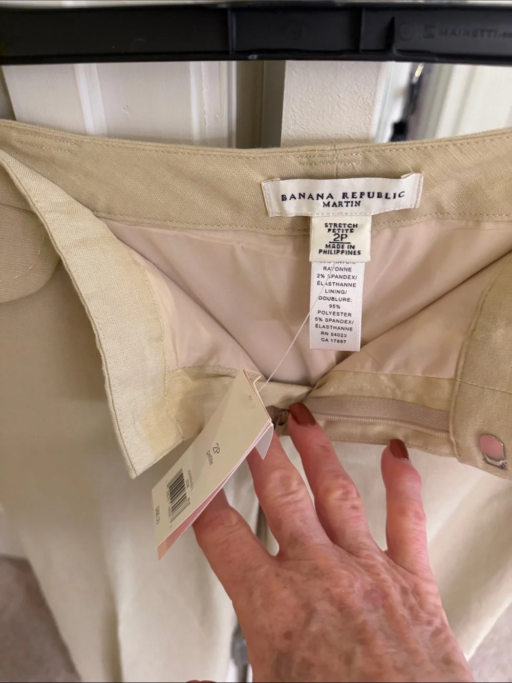 Banana republic stretch petite fully lined pants